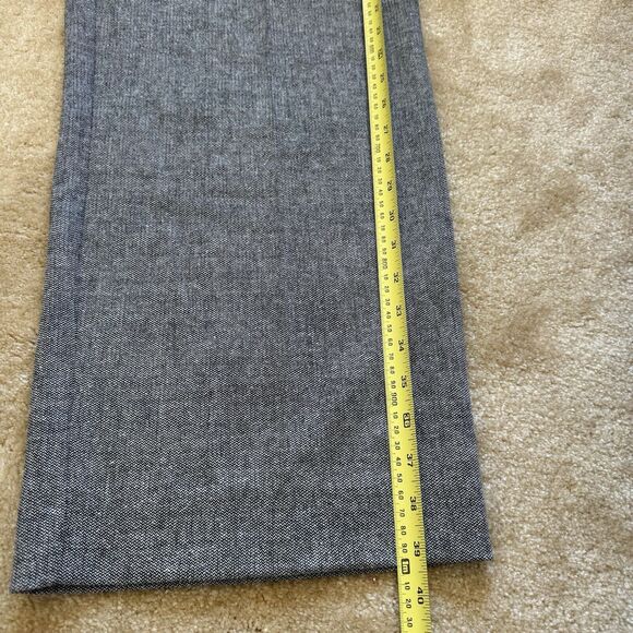 Chico's Womens Pants Size 3 Short Gray Wool Blend Straight Leg Career Basic - Picture 9 of 9